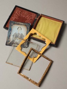 A daguerreotype has many parts, more than what we are used to see today.