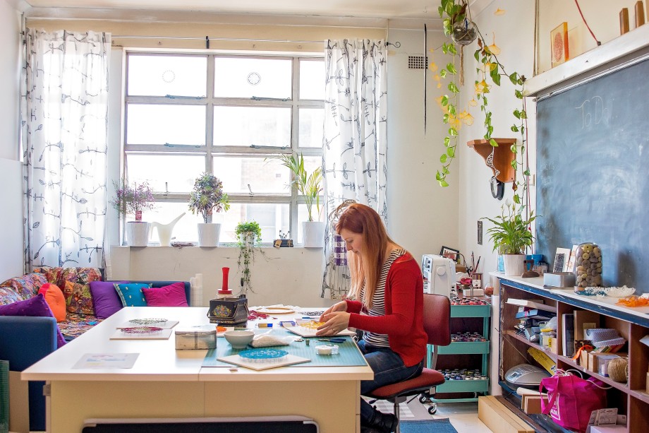Meredith Woolnough in her studio, photo by Stephanie Owen.jpg