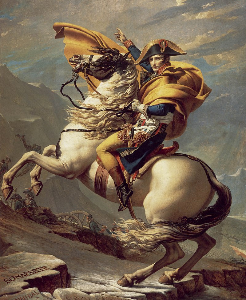 800px-David_-_Napoleon_crossing_the_Alps_-_Malmaison2